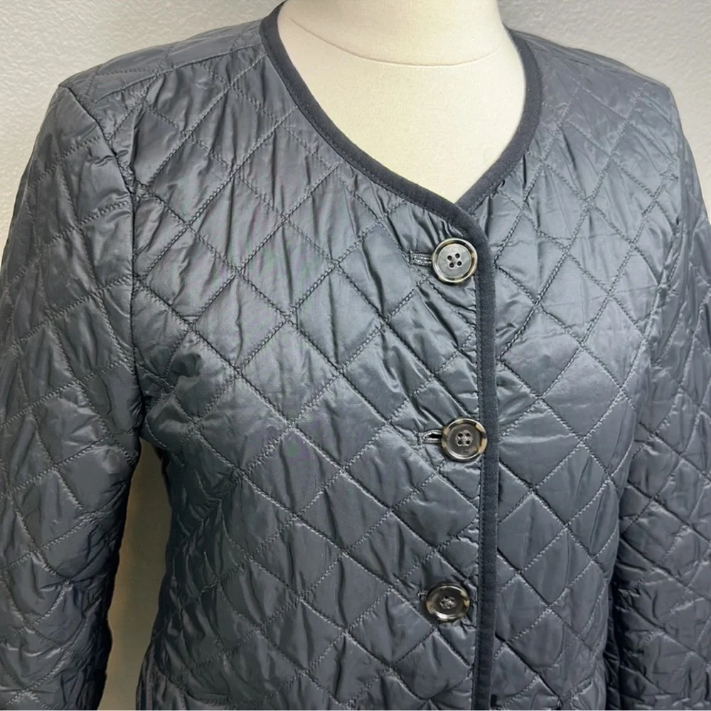 J. Crew Women's Black Quilted Puffer Jacket - Picture 7 of 8